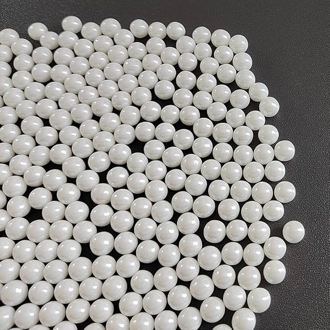 Homankit White Pearl Sprinkles Edible Pearls for Cake Decorating, 7mm 120g/4.23OZ Sugar Pearl Cake Decorations for Baking Cookie Cupcake Toppers Ice Cream Toppings Birthday Wedding Supplies