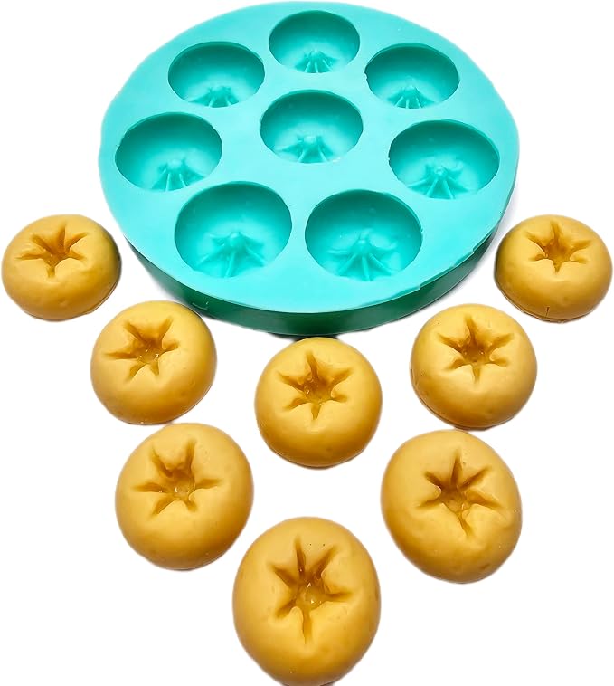 Mini Donuts Mold, Old fashioned donut silicone mold Soap Candle Mold for Wax Mold for Resin NS051
