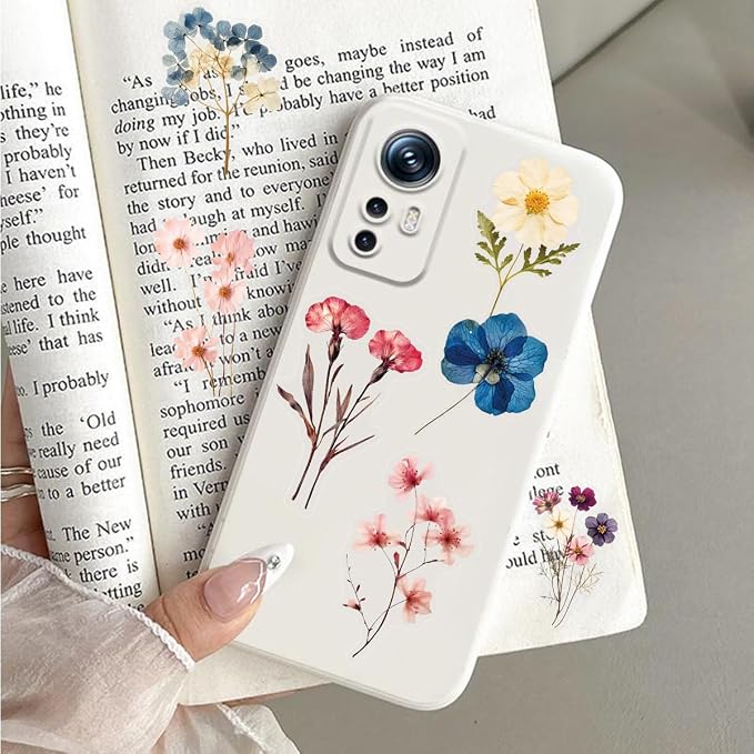 50PCS Transparent Flora Stickers Pack for Scrapbook, Vintage Aesthetic Flowers Stickers for Journal, Waterproof for Water Bottles Decal for Laptop Phone Diary, Cup Guitar Party Supplies DIY Crafts