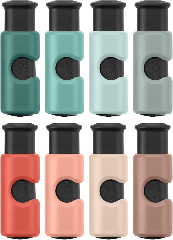 Mr. Pen- Squeeze and Lock Bread Bag Clips, 2.4 Inch, 8 Pack | Multicolor Squeeze Lock Clips, Reusable Bag Closures for Bread, Snacks, Coffee, Food Storage, Fits Thick and Thin Bags