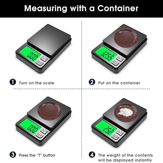 Mik-Nana Pocket Scale, 1000g x 0.01g Precision Gram Scale | Small Digital Scale Grams Ounces Grains, Kitchen Scale, Jewelry Scale for Gold, Gem, Herb, Great for Travel Food Scale