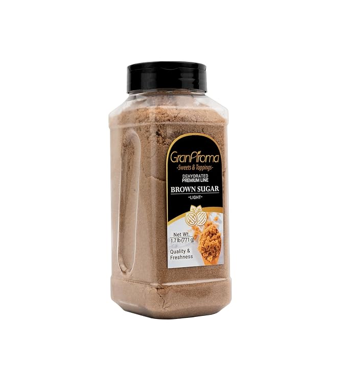 GranAroma Light Brown Sugar, Baking & Desserts, Cane Molasses, Pantry Staple (1.7 Pound)