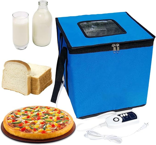 Bread Proofing Box, Dough Proofer With Temperature Control, Bread Pizza Sourdough Proofing Basket, Portable Design, For Making Bread, Yogurt, Natto, Pizza, Foldable For Storage,M