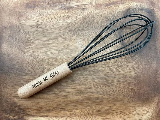 Personalized Silicone Egg Beater – Custom Engraved Handle, Heat-Resistant Kitchen Whisk, Baking and Cooking Tool