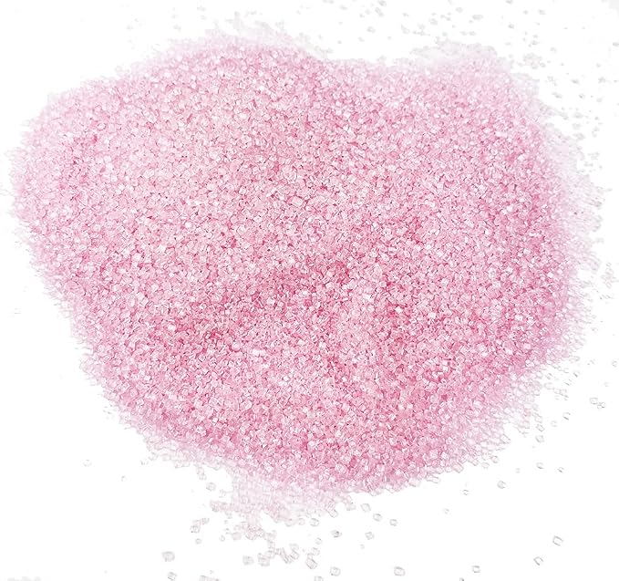 Edible Sugar Sprinkles Pink Candy 100g/ 3.5oz Baking Edible Cake Decorations Cupcake Toppers Cookie Decorating Ice Cream Toppings Celebrations Shaker Jar Wedding Shower Party Chirstmas Supplies