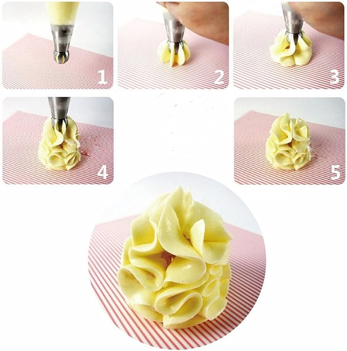 Russian Piping Tips - Professional Sphere Nozzles for Cake Decorating, Set of 14
