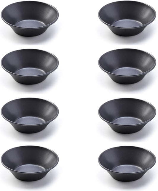 Pastel de Nata Tins Carbon Steel – 8 Pack Egg Tart Molds for Baking, Nonstick Mini Pie and Custard Tart Pans, Reusable Portuguese Custard Tart Shell Trays, Oven & Air Fryer Safe