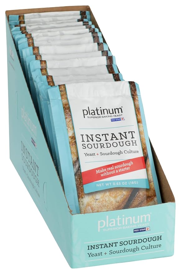 Red Star Platinum Instant Sourdough Yeast, 0.63 Ounces (Pack Of 20)