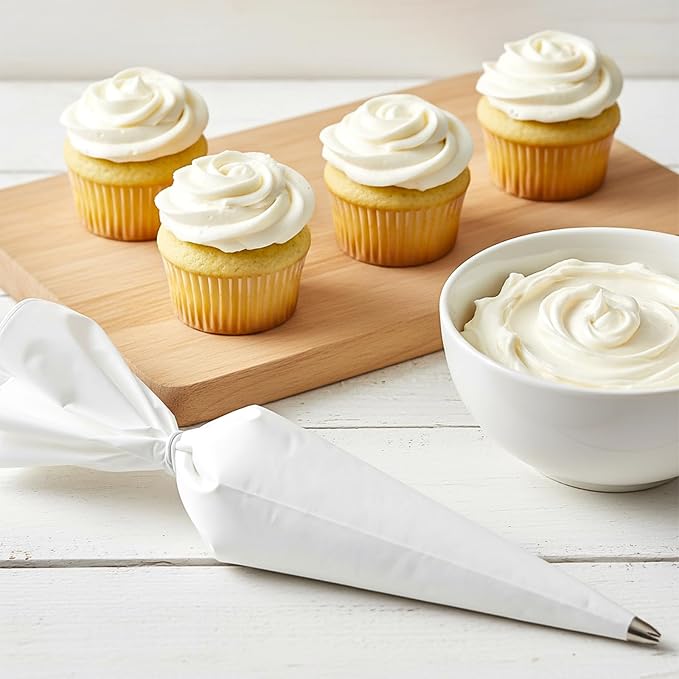 COMNICO 4 Pcs Reusable Pastry Piping Bags, 24 Inch Cake Decorating Bags Non-Slip Extra Thick Durable Cake Decorating Bag for Icing Cakes Cookies Baking Decoration Supplies