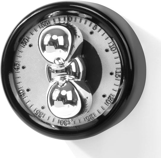 AURDWALL Magnetic Timer for Kitchen - Premium Metal Case Cute Bow Wind Up 55 Minutes Manual Countdown Timer for Kids, Classroom, Home, Study and Cooking (Black)