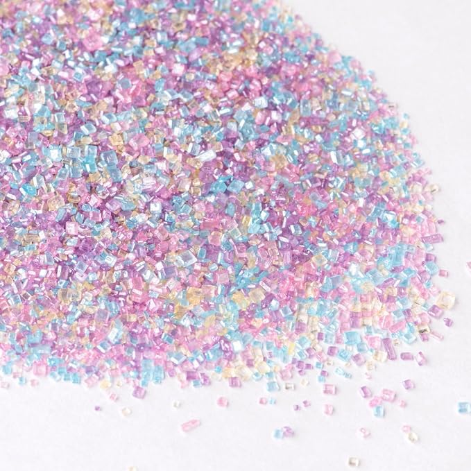 Sweets Indeed Pastel Sugar, Edible Sprinkle Sugar Mix, Perfect for Cake Decorations, Baking, Ice Cream, Cookies, Cupcake Topper, 4 ounces