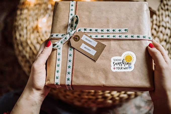 Thank You Stickers Small Business, Sending Sunshine Your Way Thank You Stickers, Online Retailers Mail Envelopes Packaging Labels Shipping 500 PCS