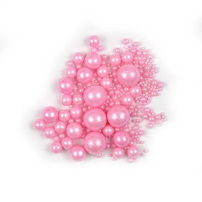 Pink Pearl Sugar Sprinkles 4.58 oz, Pink Sprinkles For Cake Decorating, Pink Sprinkles Edible, Pink Sprinkles For Cupcakes