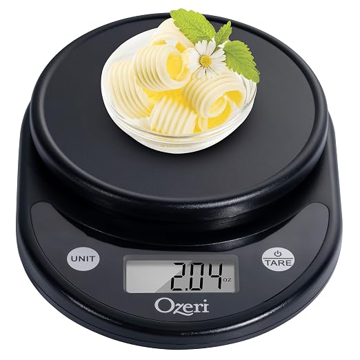 Ozeri® Pronto® Kitchen and Food Scale with Variable Graduation Technology® | Recognized by experts -- Winner of awards from the Food Network, The New York Times’ Wirecutter, CNN Underscored, and others.