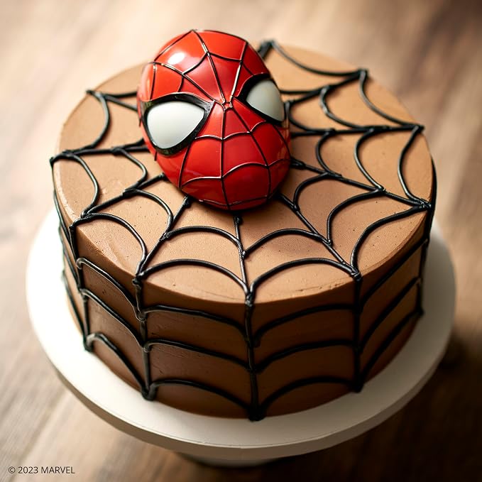 DecoSet® Marvel Spider-Man™ Ultimate Light Up Eyes Cake Topper, 1-Piece Cake Topper Set, Superhero Head with Lights