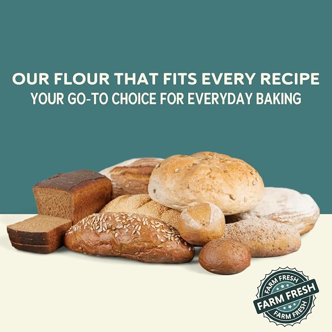 Fairhaven Mill Organic Grain Pastry Flour, 5 lbs Bag | USDA Certified Organic, Non-GMO, Low Protein for Pastry Applications, USA Grown and Milled