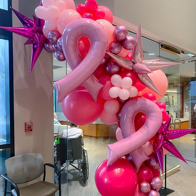 Voircoloria 110pcs Hot Pink Balloons 12inch Dark Pink Latex Party Balloons for Graduation, Wedding, Birthday, Princess Theme Party, Valentine's Day, Baby Shower, Anniversary Party Decorations