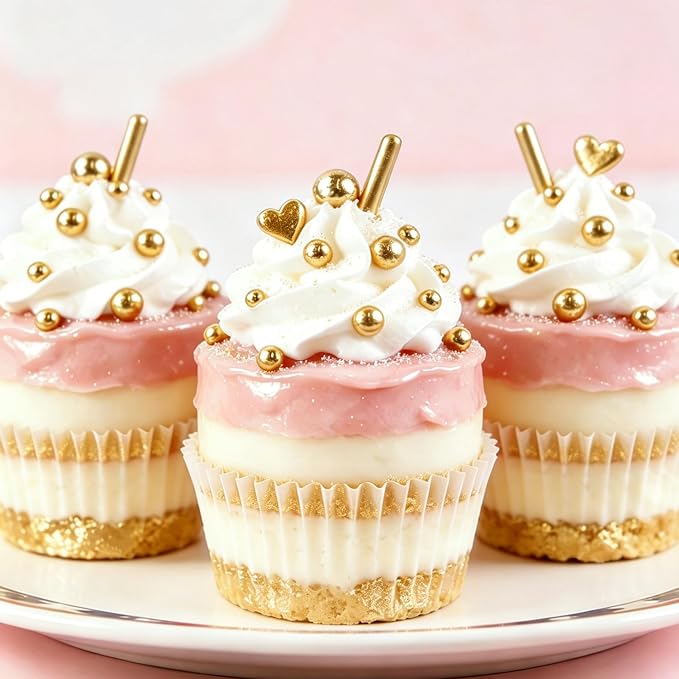 Gold Pearl Heart Sprinkles for Cake Decorating, 150g/5.29oz Mix Size Sugar, Heart Cake Decoration, Golden Sprinkles, Love Sprinkles, Cupcakes, Baking, Wedding Party Supplies
