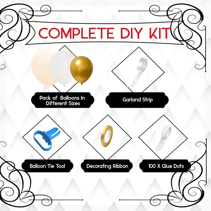 Balloonarch_Parent (White & Beige)