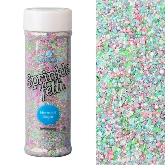 Sweets Indeed Sprinkles, Edible Sprinkle Sugar Mix, Perfect for Cake Decorations, Baking, Ice Cream, Cookies, Cupcake Topper, 5 ounces (Mermaid)