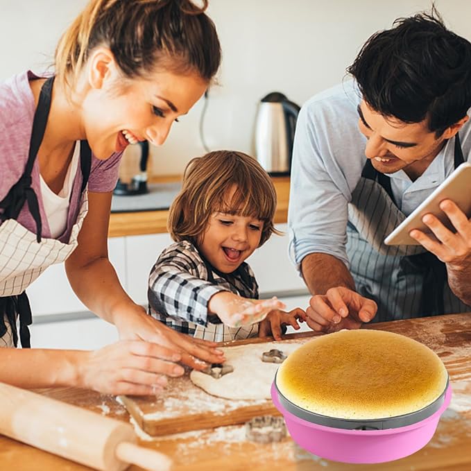 4Pcs Cheesecake Pan Protector, Silicone Springform Pan Protector for 9, 9.5, 7, 8 Inch Cake Mold Baking Pans Round Cakes Mold Cake Baking Pans Preventing Water from Entering the Spring Form Pans