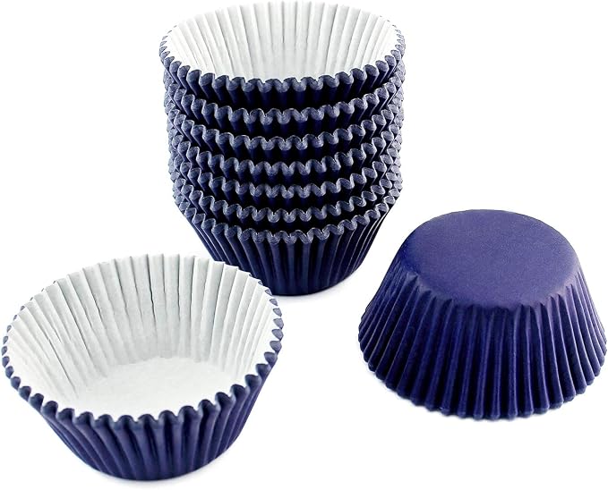 Standard Size Baking Cups Christmas Party Cupcake Liners 200 Pcs (Navy Blue)
