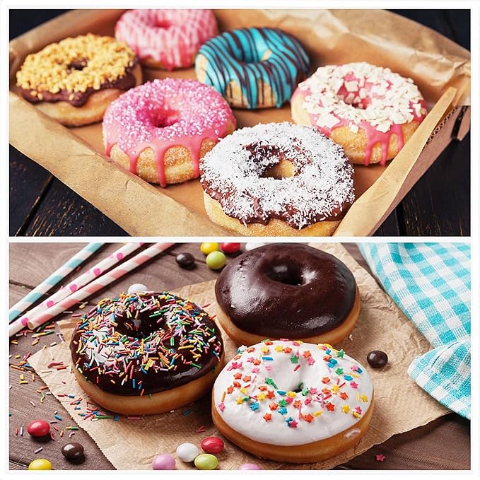 2 Pack 6-Cavity Nonstick Donut Pan Baking Ring Doughnut Pans for Bread Muffin Baking Pastries Cookies Bagel 8.8 x13.8 Inch