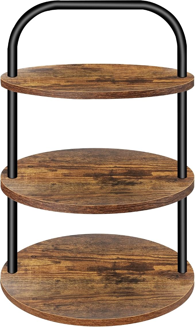 Cupcake Stand, Wooden Cupcake Stand for 50 Cupcakes 3 Tier Large Dessert Table Display Set Cupcake Tower Tiered Tray Stand Serving Tray for Party Supplies Vendor Display Farmhouse Decor