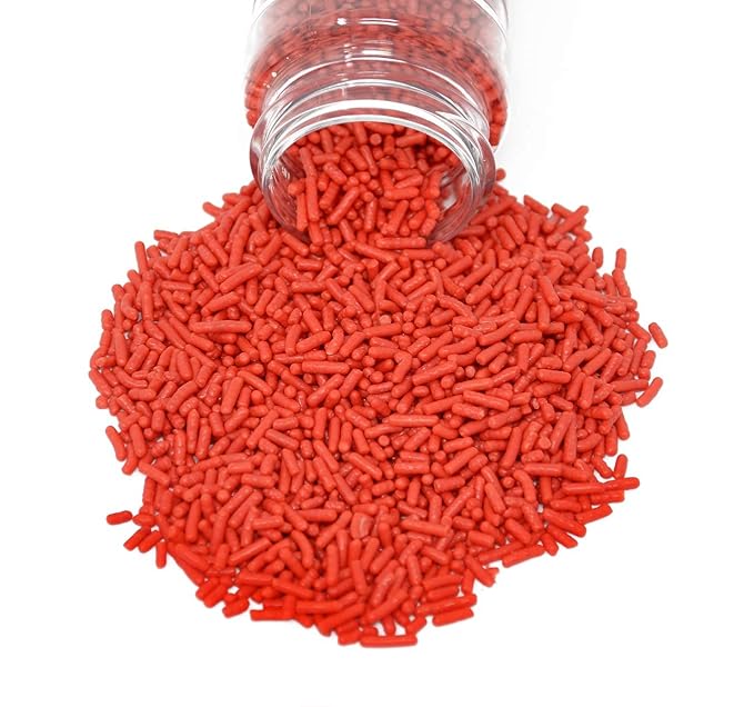 Mystic Sprinkles Solid Color Jimmy Sprinkles (Candy Apple Red)