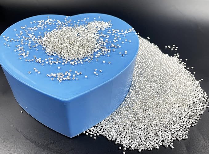 Sprinkles Pearl Sugar 2mm Candy 120g/ 4.2oz Baking Cake Decorations Cupcake Toppers Cookie Decorating Ice Cream Toppings Celebrations Shaker Jar Wedding Shower Party Christmas Supplies (Silver)