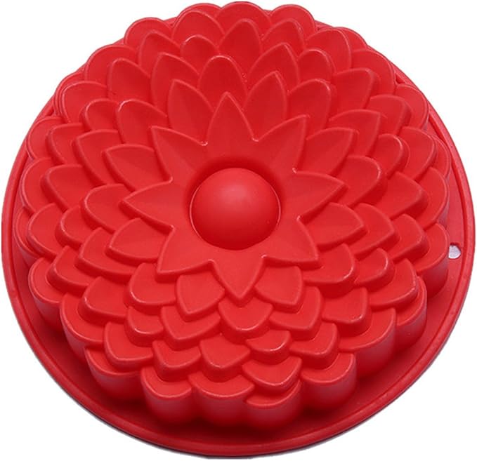 FantasyDay 7.87'' Sunflower Cake Mold Silicone Baking Molds for Your Birthday Cake, Soap, Donut, Ice Cube, Muffin, Brownie, Cornbread, Cheesecake, Panna Cotta, Pudding, Jello Shot and More #1
