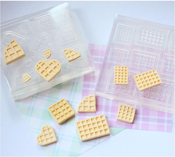Double Sided Shape Silicone Mold Cheese Chocolate Fondant Cookie Cake Dessert Baking Supplies Jewelry Making Tools Food-grade Silicone Candy Kit Clay Modeling Tools