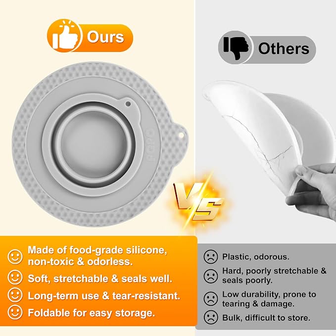Silicone Mixer Bowl Cover Compatible with KitchenAid 4.5-5 Quart Tilt-Head Stand Mixer, Mixer Bowl Lid to Prevent Spilling of Ingredients