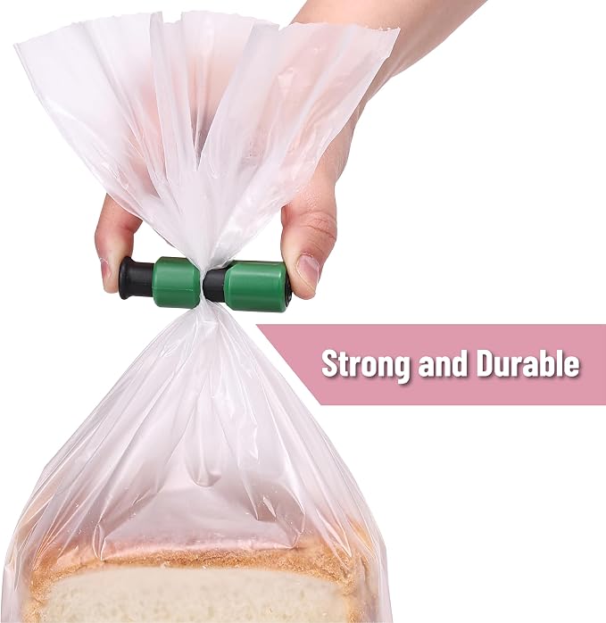 Mr. Pen- Squeeze and Lock Bread Bag Clips, 2.4 Inch, 8 Pack | Multicolor Squeeze Lock Clips, Reusable Bag Closures for Bread, Snacks, Coffee, Food Storage, Fits Thick and Thin Bags