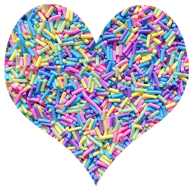 EHOPE 50g Fake Sprinkles Non-edible Polymer Clay Sprinkles Resin Sprinkles Fake Candy Sprinkles Faux Sprinkles for DIY Crafts Nail Art Cake Phone Case(Purple Green Blue Sugar granules-15A)