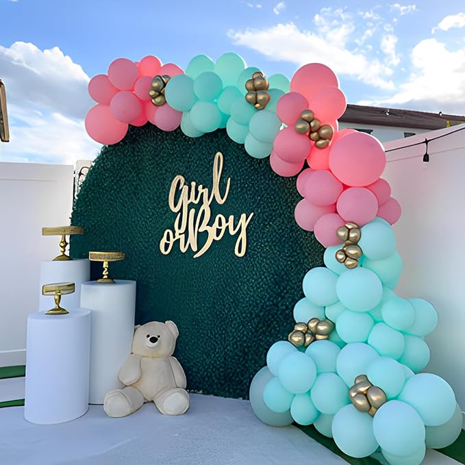 Voircoloria 110pcs Mint Green Balloons 12inch Pastel Green Latex Party Balloons for Baby Shower,Graduation, Wedding, Birthday, New Year, Anniversary Party Decorations