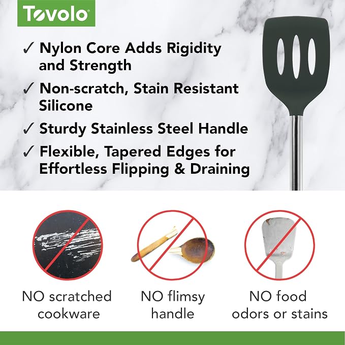 Tovolo, Turner Slotted Silicone Charcoal