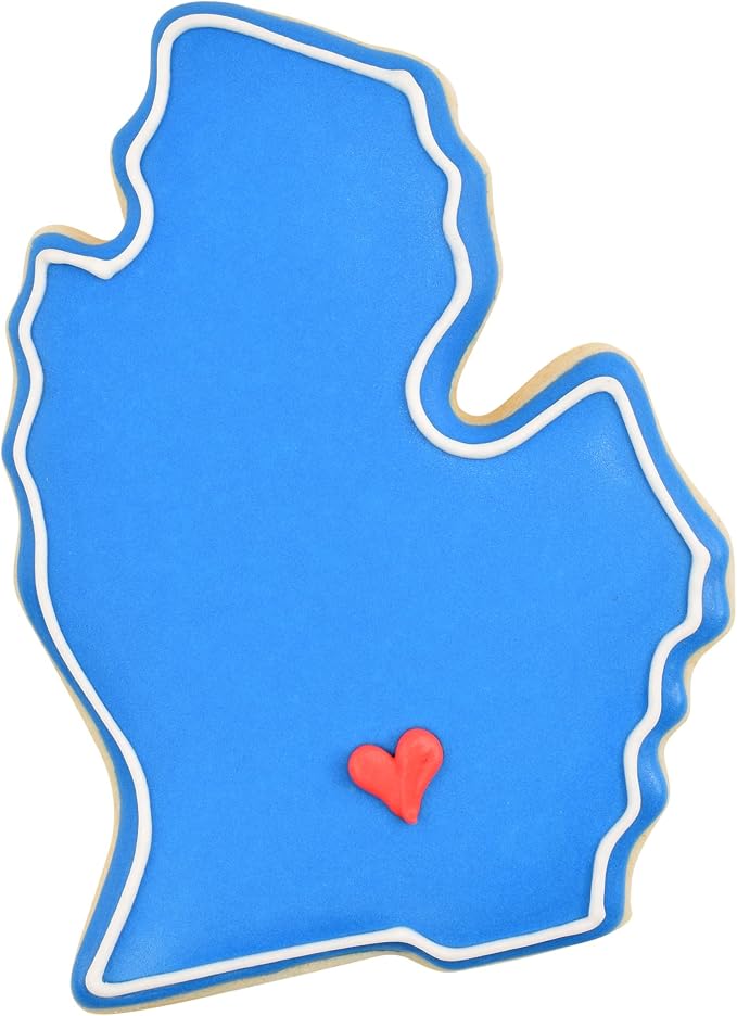 R&M Michigan State 3" Cookie Cutter – State-Shaped Baking Tool for Cookies, Fondant & Crafts