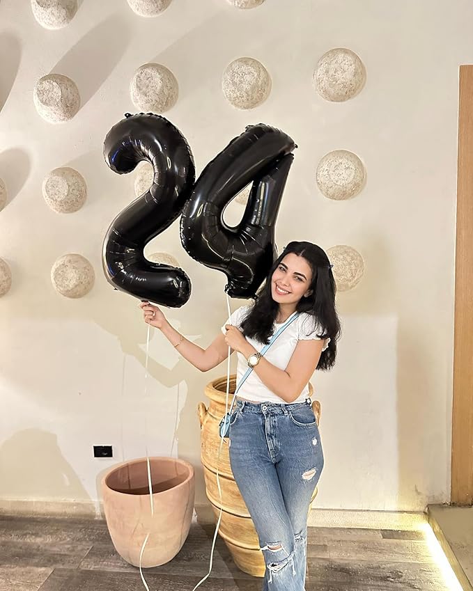 Black Number 3 Balloon 40 Inch, 3rd Birthday Celebration Supplies for Girls Boys Women Men, 3 Balloon for Girls Boys Theme Party
