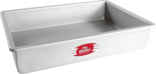 Fat Daddio's POB-10153 Anodized Aluminum Sheet Cake Pan, 10 x 15 x 3 Inch Silver