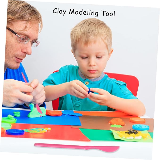 VILLCASE 6sets Clay Modeling Tools for Crafts and Cake Decoration Plastic Fondant Sculpture Pens for Projects for Boys and Girls and Creative Fun