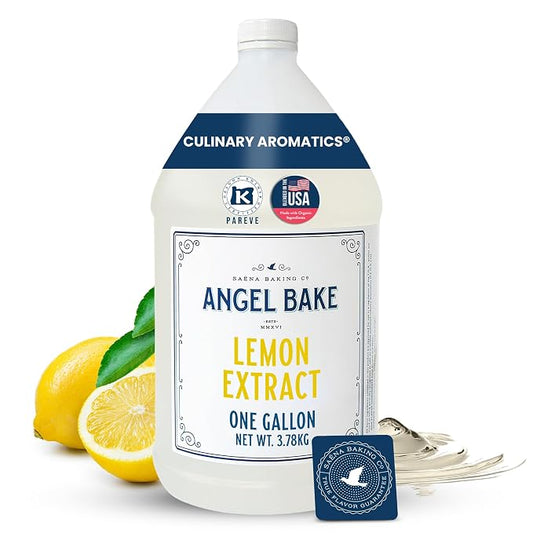Angel Bake Pure Lemon Extract, 5X Distilled, 1 Gallon