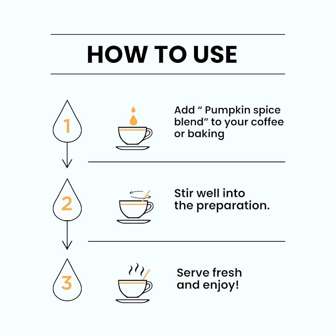 Spice Drop Pumpkin Spice Extract - Up to 180 Drops Per Bottle | Coffee, Cooking, Baking, Dessert | Rich In Quality And Aroma | No Added Color or Preservative | Vegan , Pack of 1