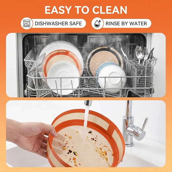2 Pack Silicone Baking Mat for Springform Pan 9 Inch, Non Stick Reusable Cheesecake Pan Protector, Prevents Sticking to Bottom and Sides, Easy Clean Non Stick Liner