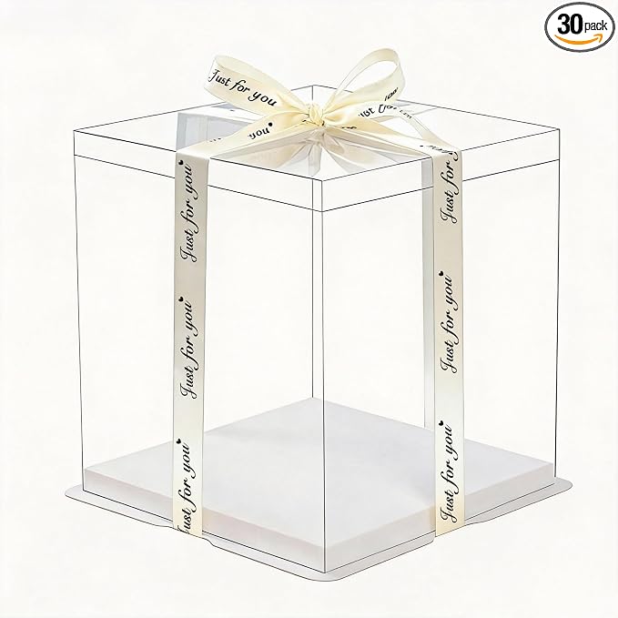 14 Inch Large Cake Boxes, Bulk 30 Pack Commercial Grade – For Tiered & Sheet Cakes, Extra Sturdy Bakery Boxes, Bulk Order Value,Heavy-Duty Bakery & Wholesale Packaging, For Large Cake Business