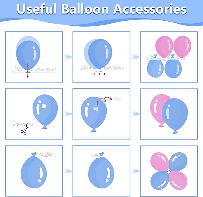 Balloon Pump Electric Party Decorations - Electric Balloon Pump for Balloon Arch Kit, Portable Dual Nozzle Balloon Inflator