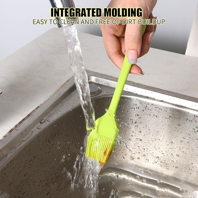 8 Pcs Silicone Basting Brush 230℉ Heat Resistant BPA Free Silicone Marinading Meat Grill Basting Pastry Brush for Oil Butter Sauce Sausages Desserts Turkey Baster Grill Barbecue