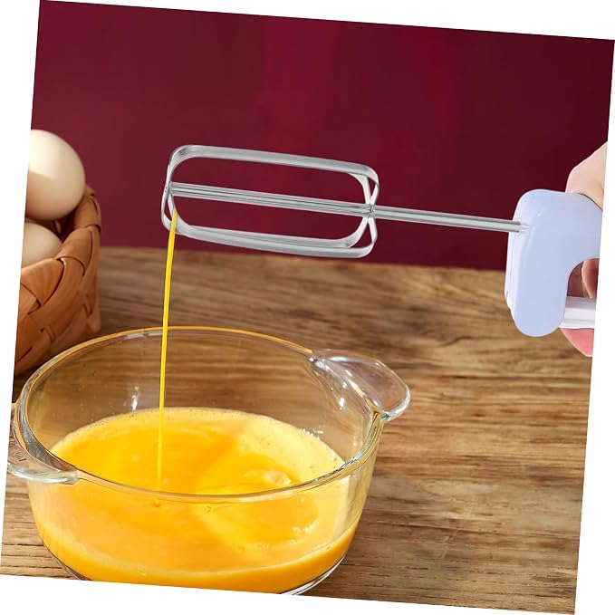 Hemobllo 2pcs Stainless Steel Egg Beater Replacement Parts for Hand Blender Electric Mixers Drill Whisk Attachment Wire Stirrer