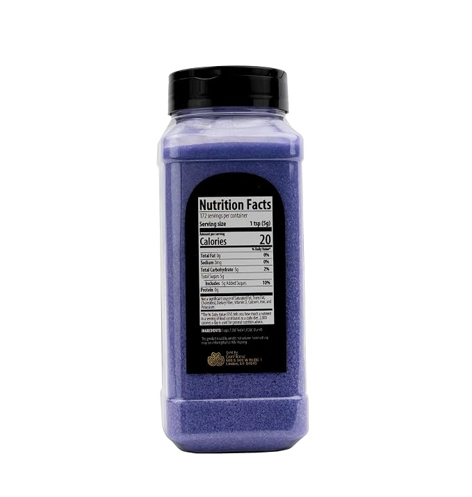 GranAroma Purple Sanding Sugar, Decorative, Cookies & Sweets (Purple)