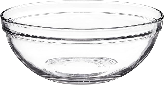 Anchor Hocking 10 Piece Mixing Bowl Set, Nesting Serving Bowls & Mixing Bowls (1 oz, 2 oz, 4 oz, 6 oz, 10 oz, 16 oz, 1 Qt, 1.5 Qt, 2.5 Qt, 3.5 Qt)